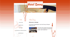 Desktop Screenshot of hotel-zweng.de