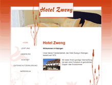 Tablet Screenshot of hotel-zweng.de
